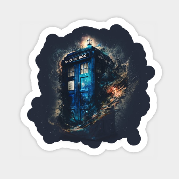 The Tardis Sticker by DesignedbyWizards